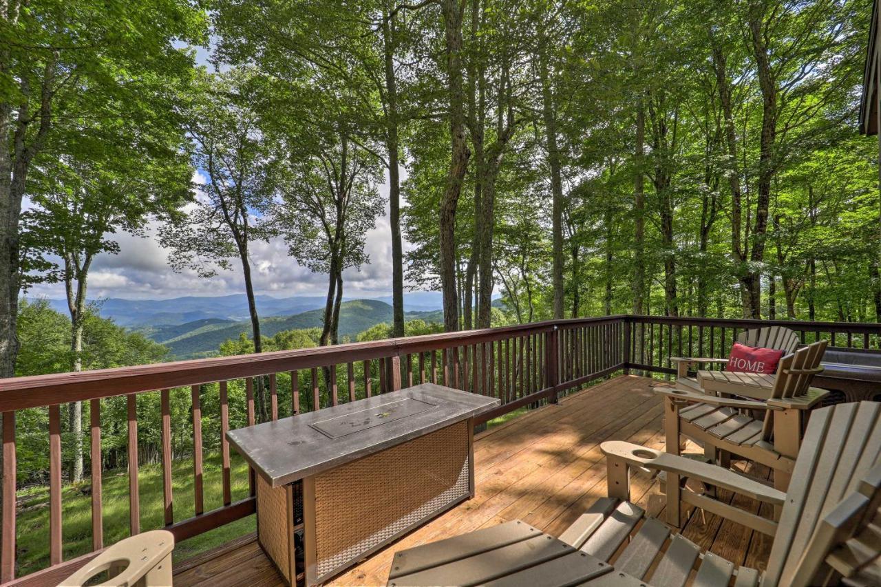 Beech Mountain Cabin Retreat With Hot Tub And Views! المظهر الخارجي الصورة
