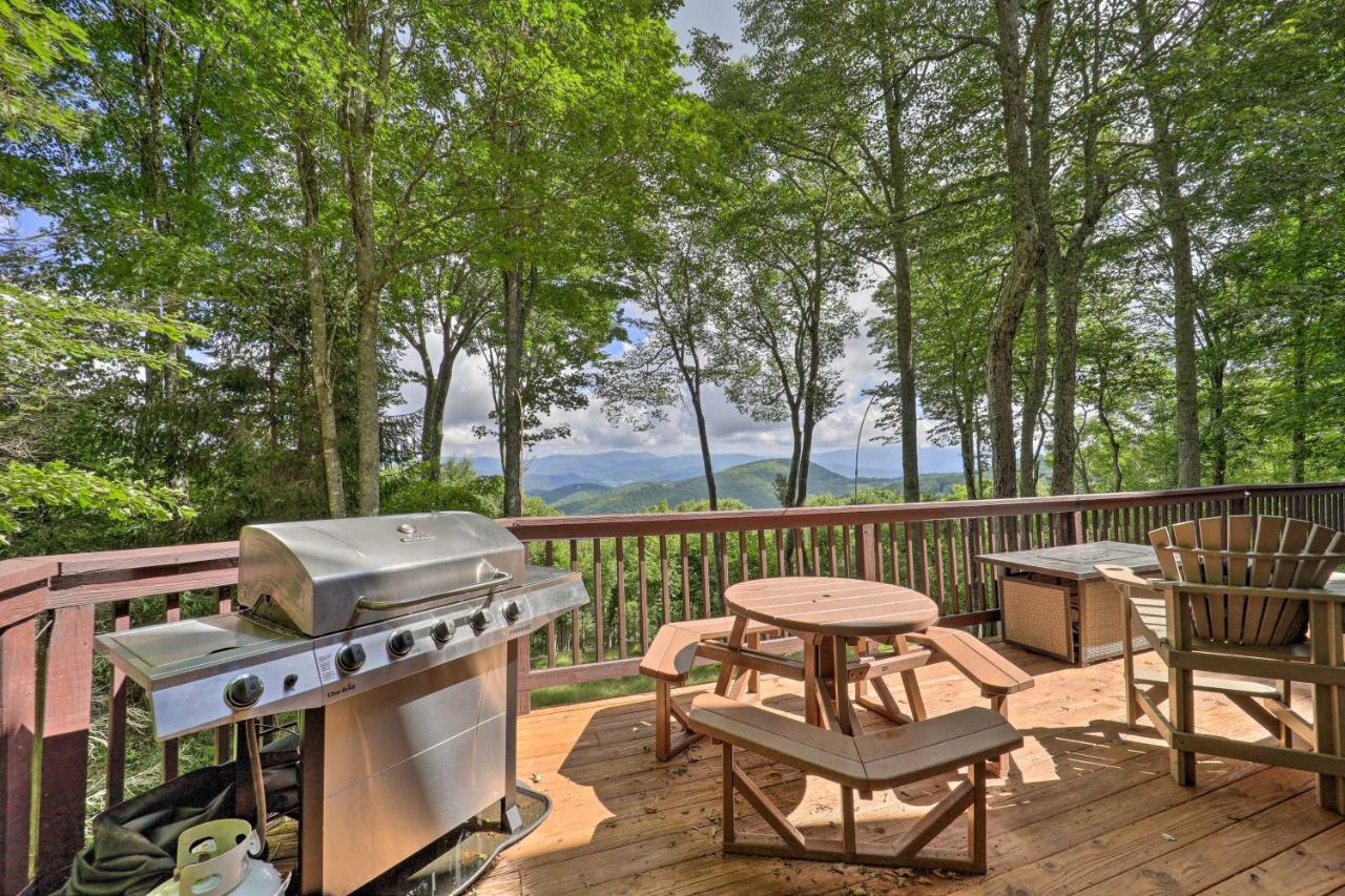 Beech Mountain Cabin Retreat With Hot Tub And Views! المظهر الخارجي الصورة