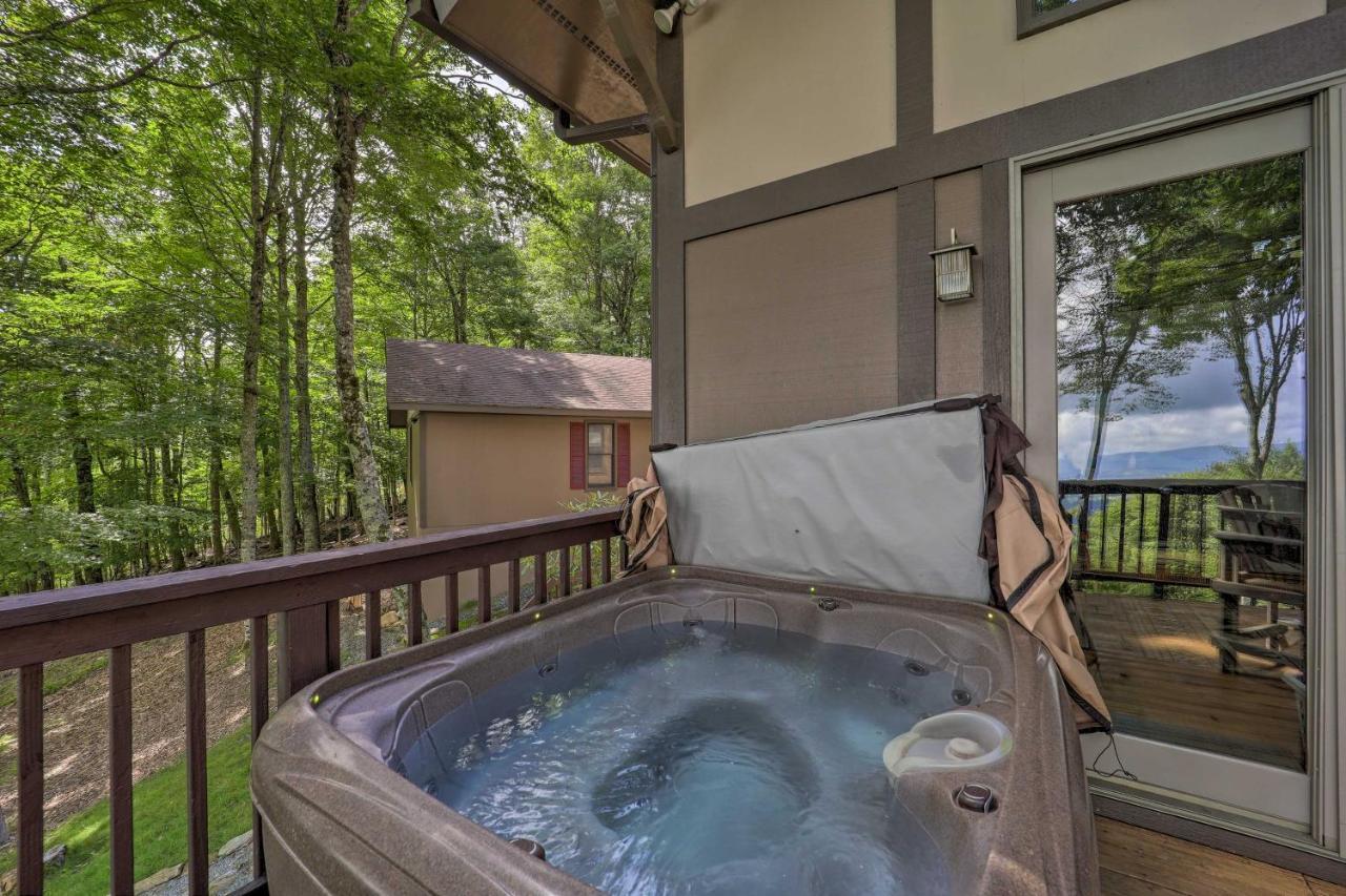 Beech Mountain Cabin Retreat With Hot Tub And Views! المظهر الخارجي الصورة