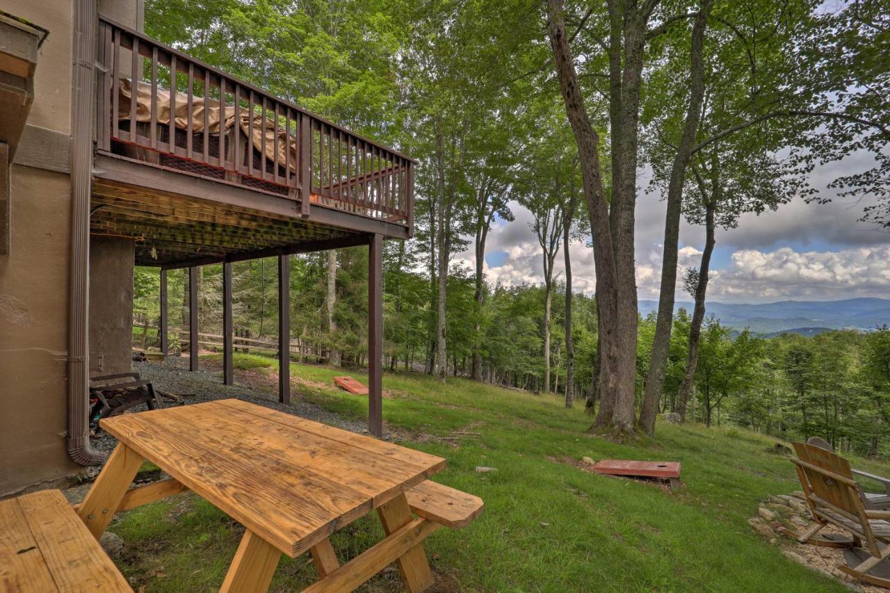 Beech Mountain Cabin Retreat With Hot Tub And Views! المظهر الخارجي الصورة