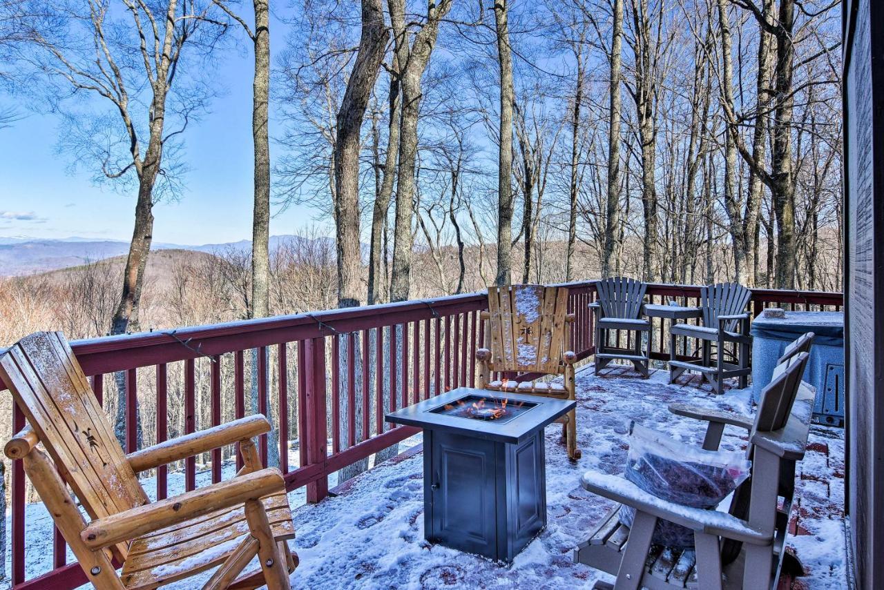 Beech Mountain Cabin Retreat With Hot Tub And Views! المظهر الخارجي الصورة
